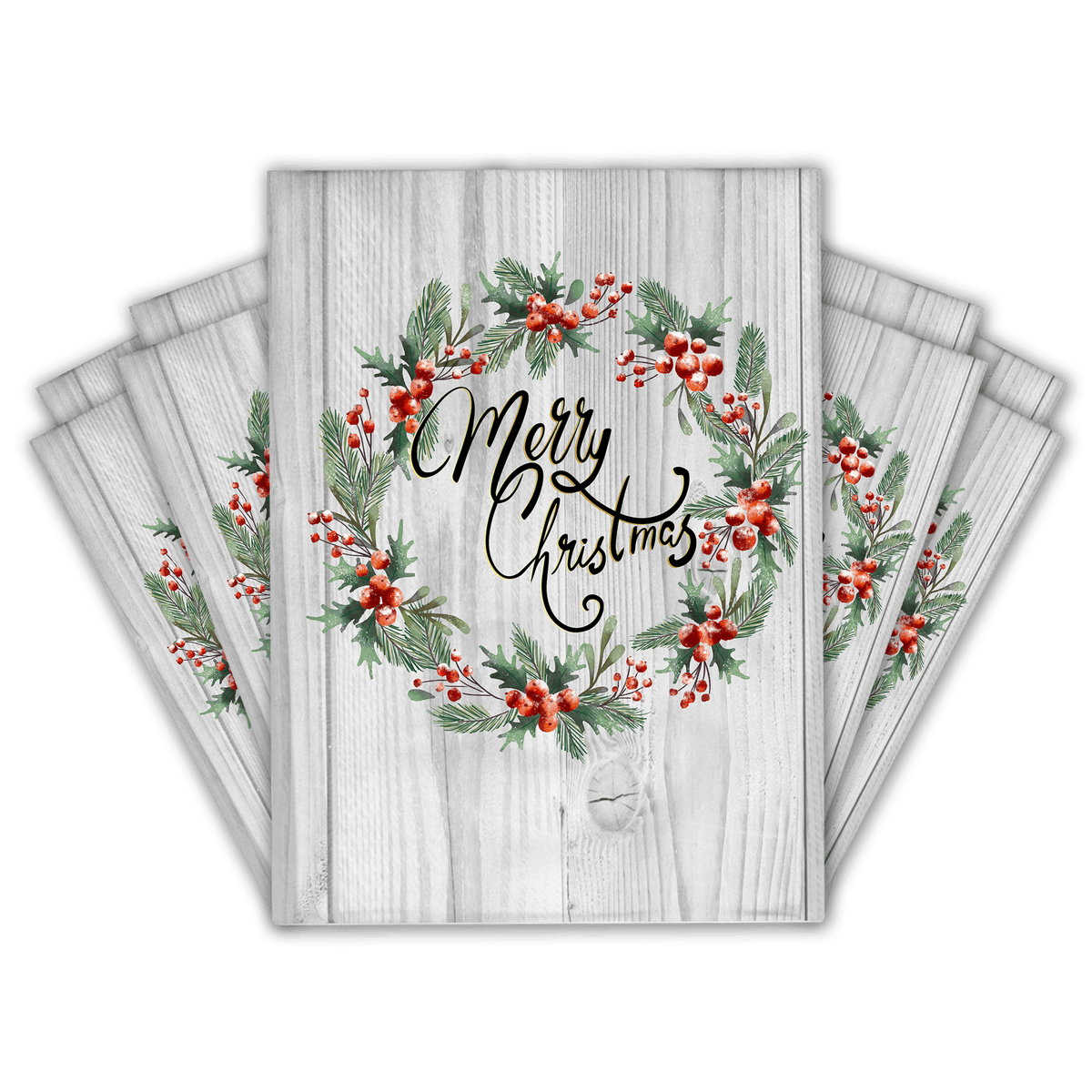 Multiple 10x13 Christmas Wreath Themed Poly Mailers