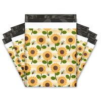 Sunflower and bees Designer Poly mailers bags Pro supply Global