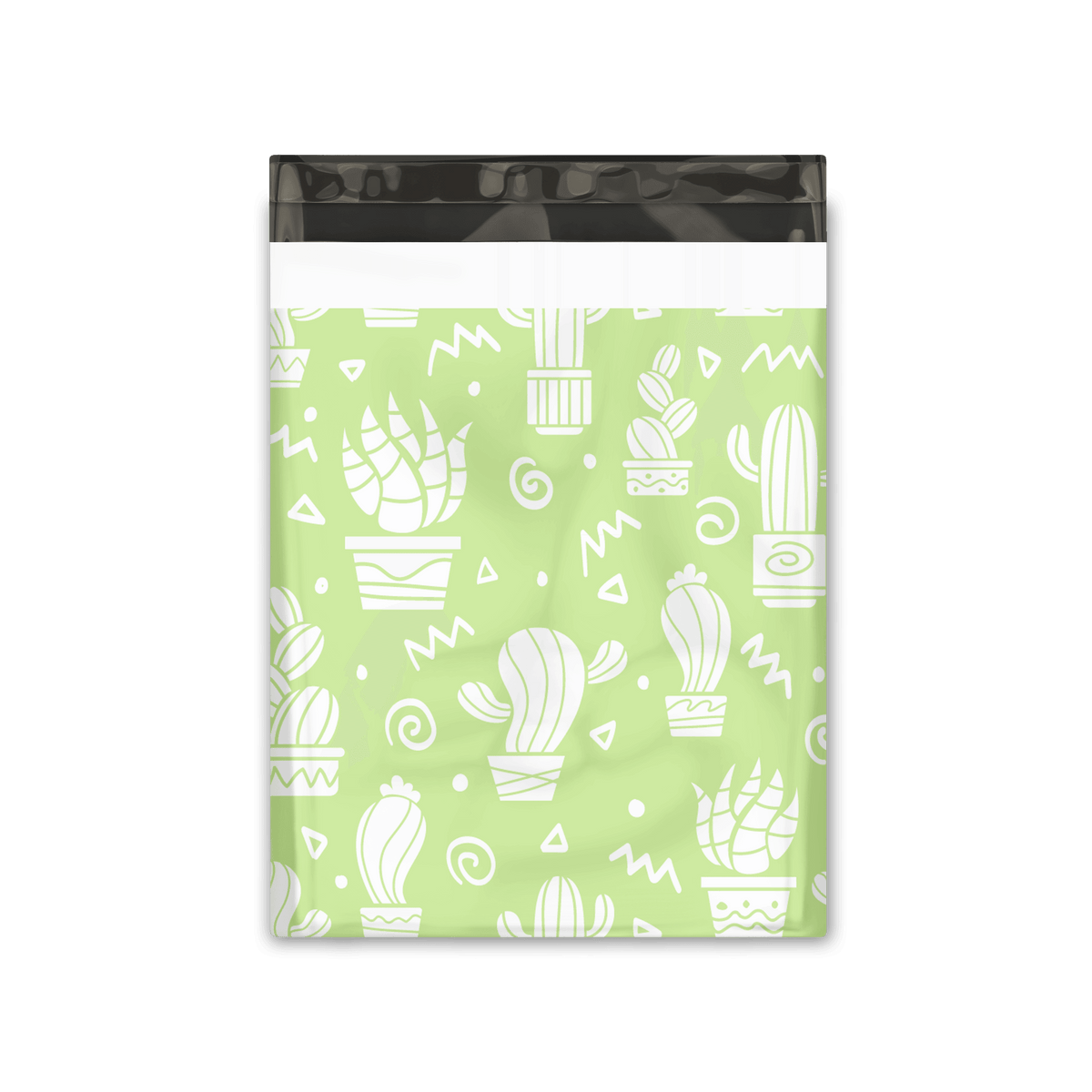 12x15" Green Cactus Designer Poly Mailers Shipping Envelopes Premium Printed Bags - Pro Supply Global