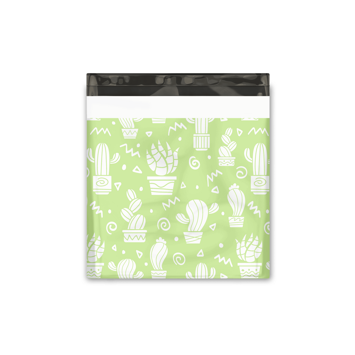 18x18" Green Cactus Designer Poly Mailers Shipping Envelopes Premium Printed Bags - Pro Supply Global