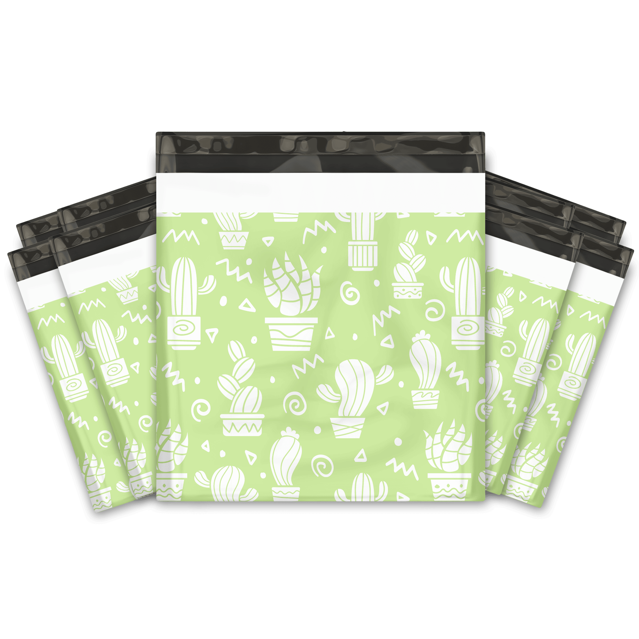Cute Green Cactus Designer Poly mailers bags Pro supply Global
