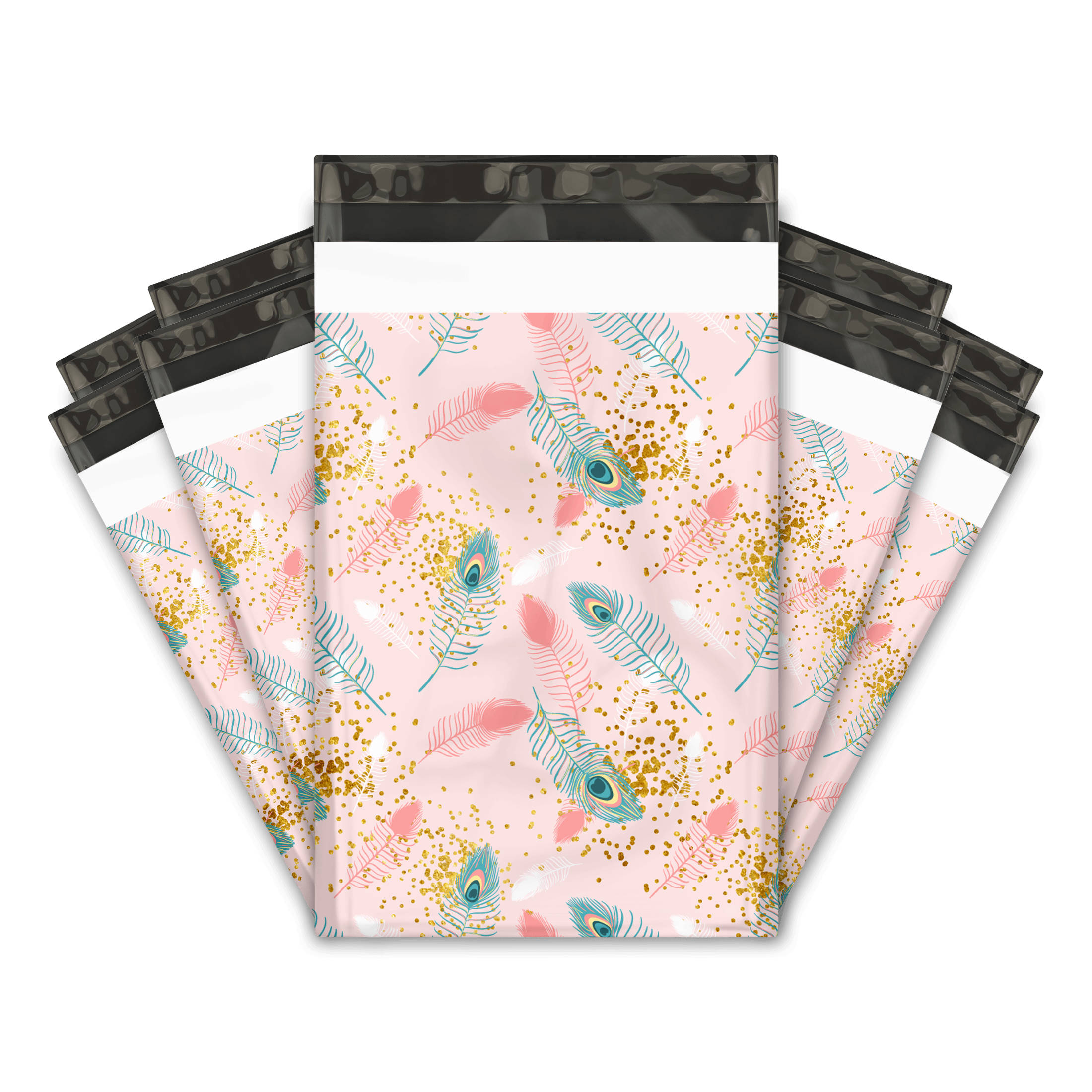 Pink Peacock Designer Poly mailer shipping bag Pro supply Global