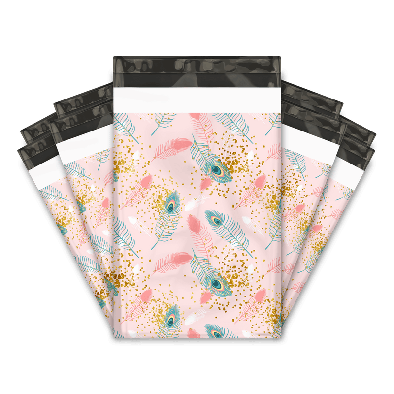 Pink Peacock Designer Poly mailer shipping bag Pro supply Global