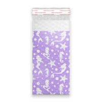 purple Mermaid Designer Poly bubble mailers padded bags Pro supply Global