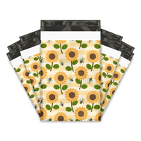 Sunflower and Bees Designer Poly mailers bags Pro supply Global