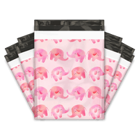Cute pink Elephant Designer Poly mailers bags Pro supply Global