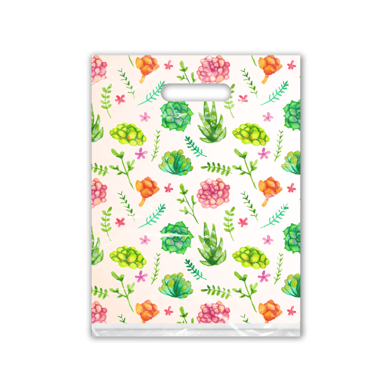 Succulent Designer Merchandise Bags Premium Printed Bags