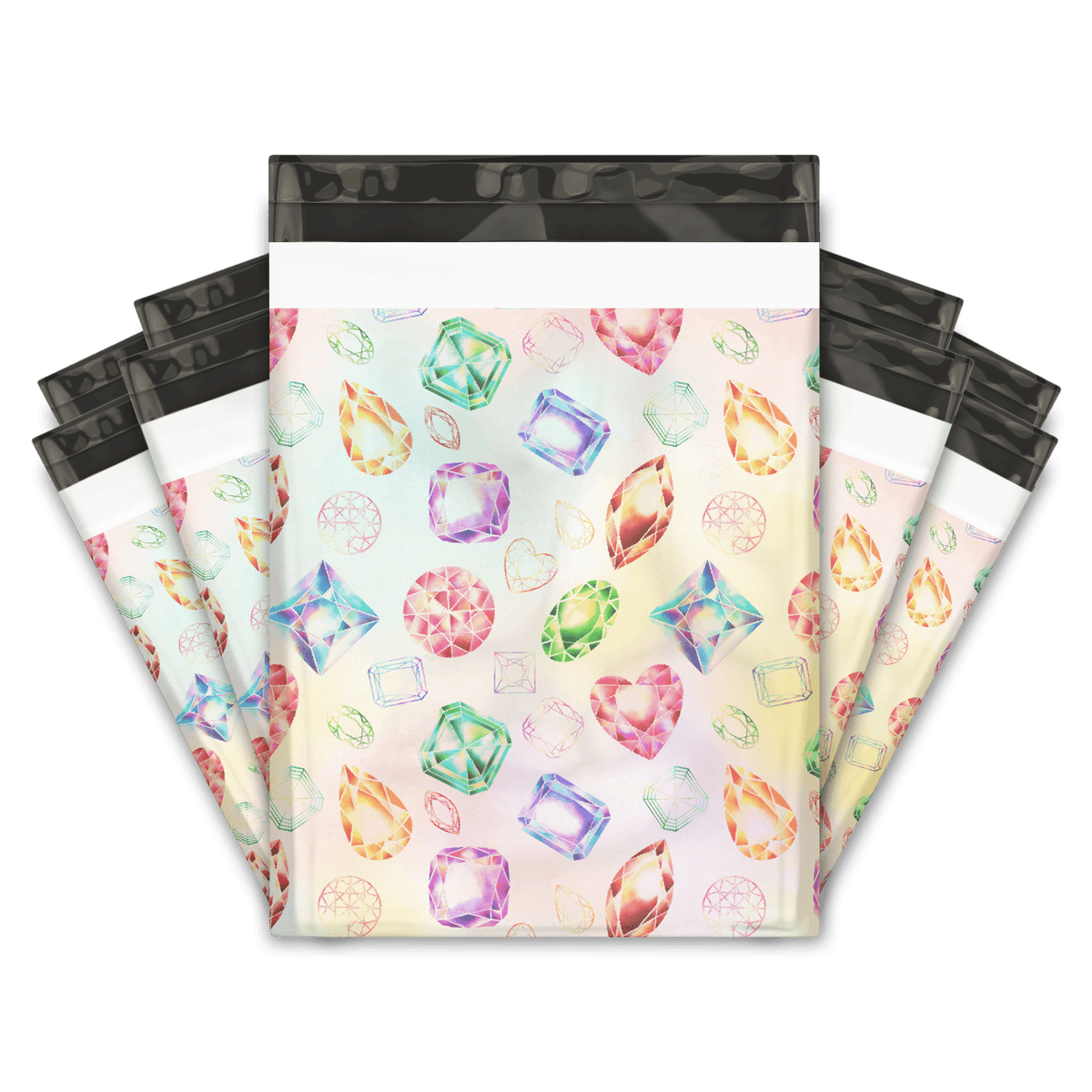  Gems & Diamonds Designer Poly Mailers Shipping Envelopes Premium Printed Bags