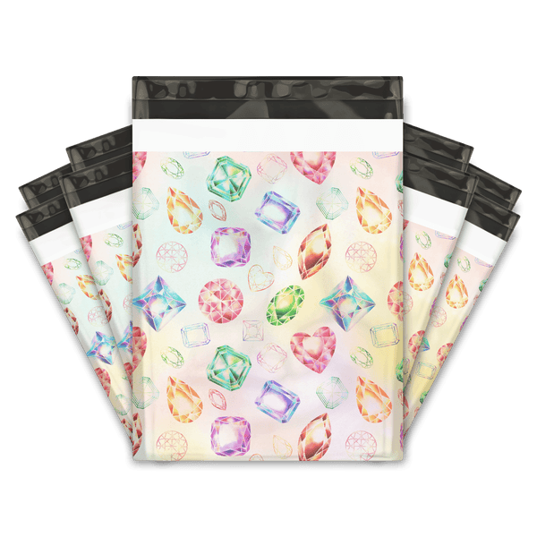  Gems & Diamonds Designer Poly Mailers Shipping Envelopes Premium Printed Bags