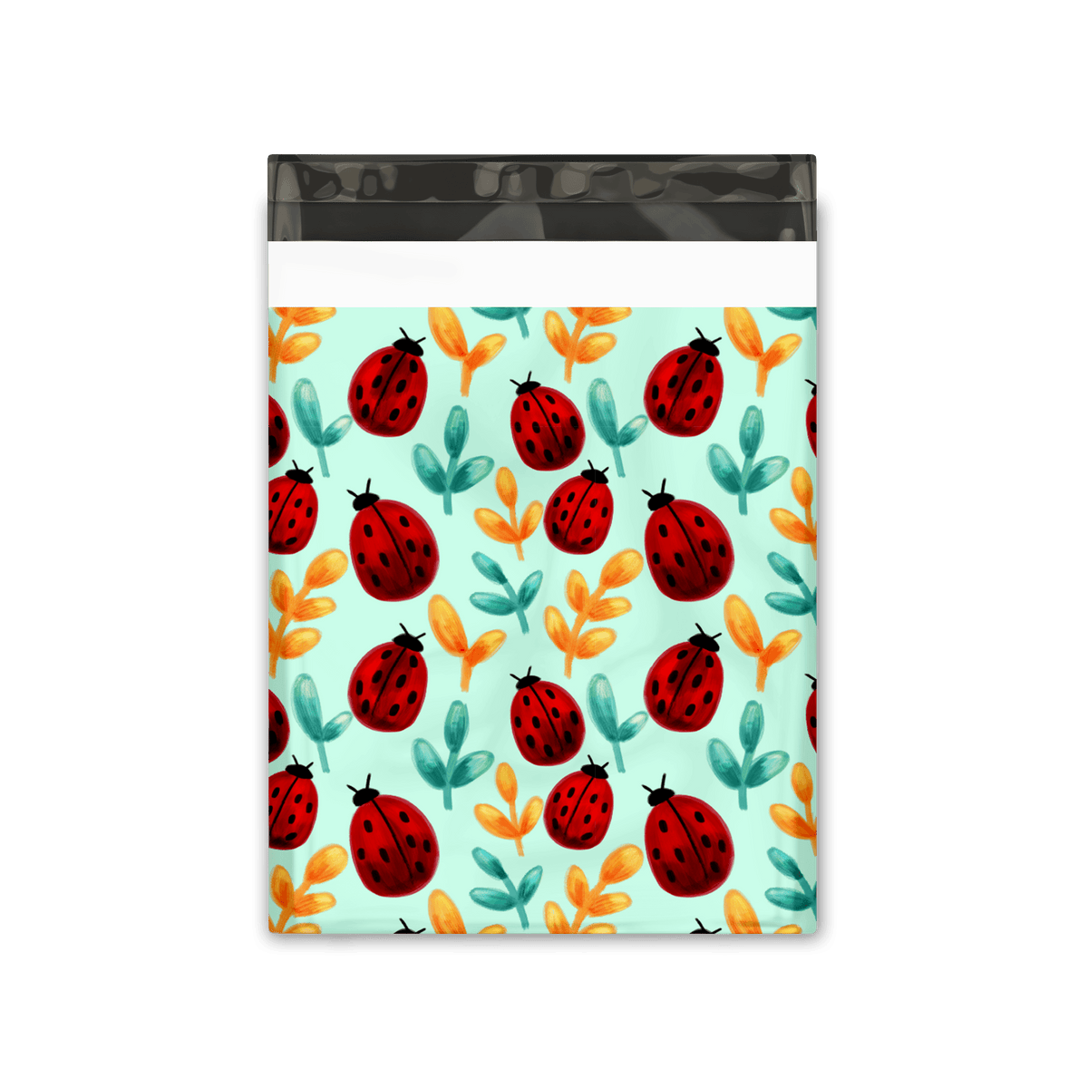 10x13 Ladybug Designer Poly Mailers Shipping Envelopes Premium Printed Bags - Pro Supply Global