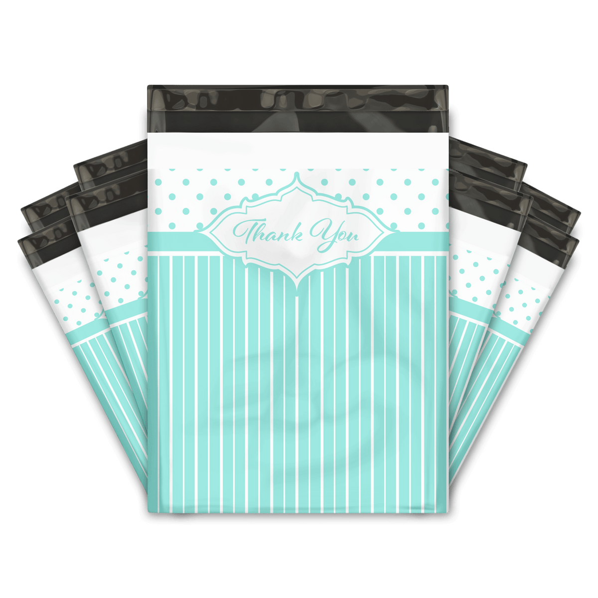 Blue Thank You Designer Poly mailers bags Pro supply Global