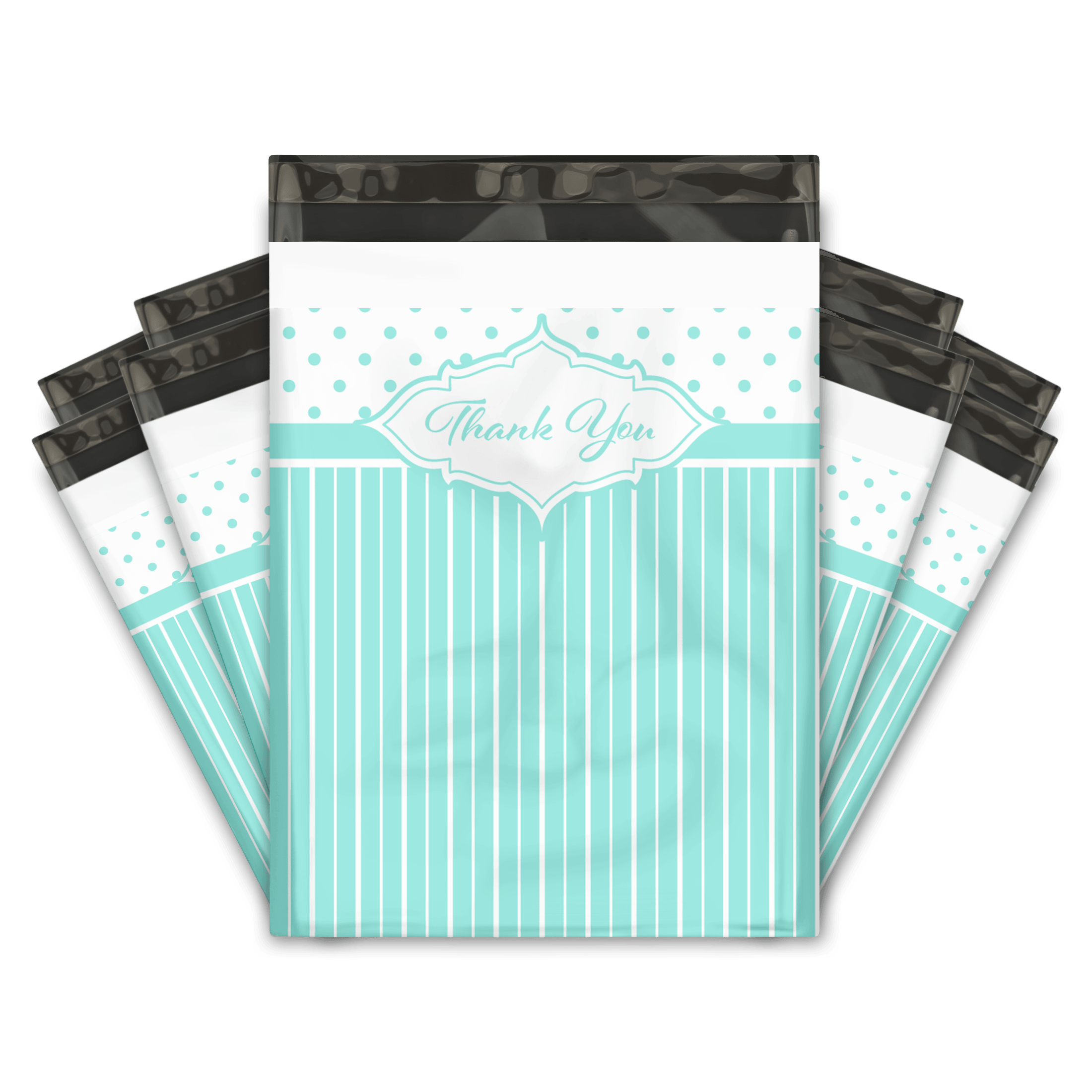 Blue Thank You Designer Poly mailers bags Pro supply Global
