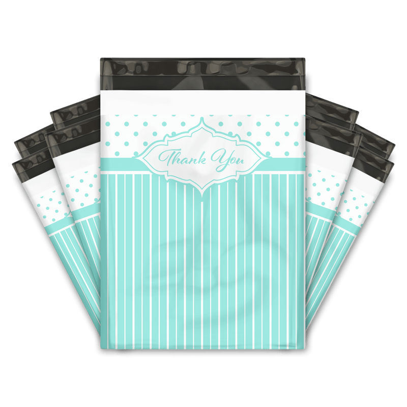 Blue Thank You Designer Poly mailers bags Pro supply Global