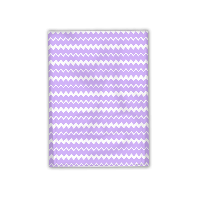 10x13 Purple Thank You Stripes Polka Dots & Chevron Poly Mailers Shipping Envelopes Premium Printed Bags - Pro Supply Global