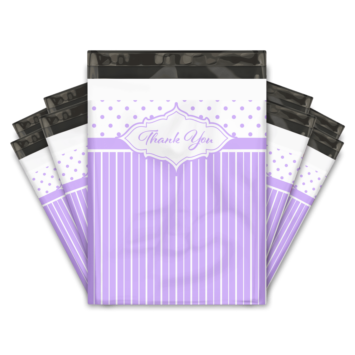 Purple Thank You Designer Poly mailers bags Pro supply Global