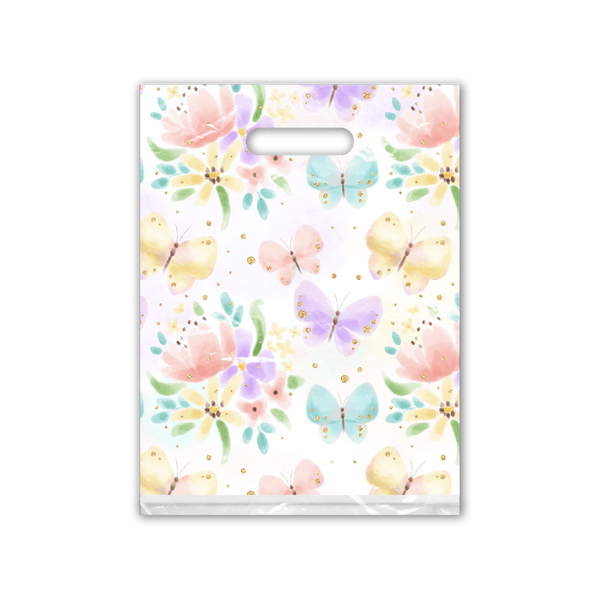 Butterflies print colorful Merchandise bags pro supply global