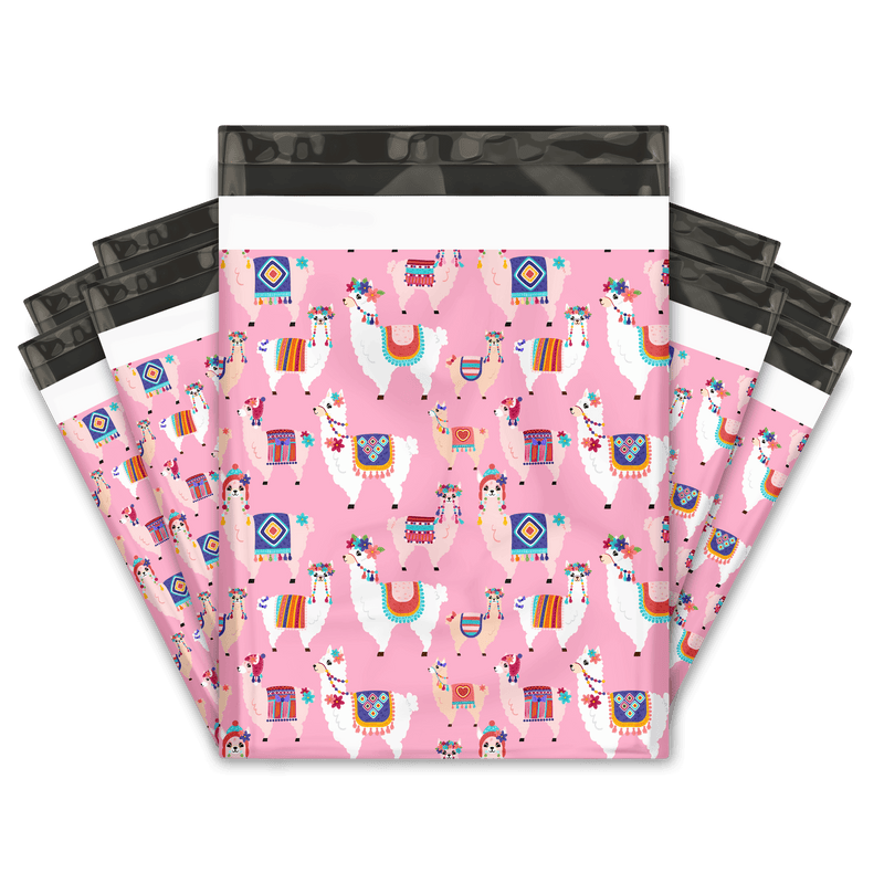 Ilama Pink Designer Poly Mailer Shipping Bags Pro Supply Global
