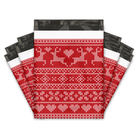 Ugly Christmas Sweater Designer Poly Mailers Shipping Envelopes Premium Printed Bags