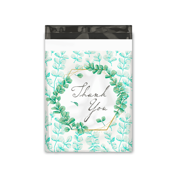 10x13 Eucalyptus Designer Poly Mailers Shipping Envelopes Premium Printed Bags - Pro Supply Global