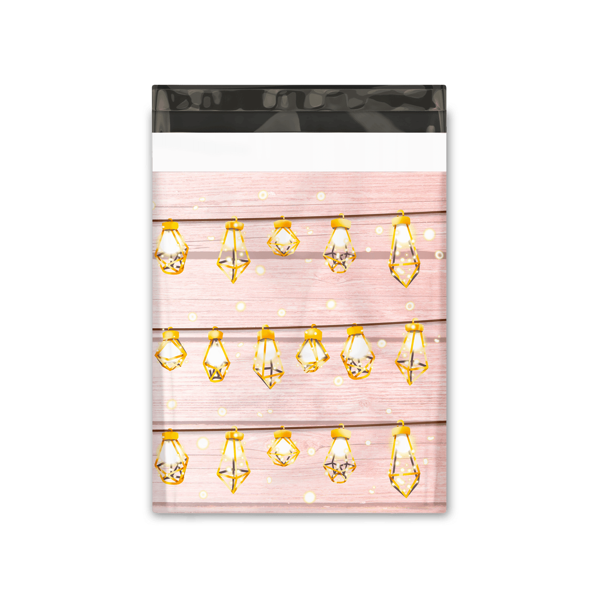 10x13 Fairy Lights Designer Poly Mailers Shipping Envelopes Premium Printed Bags - Pro Supply Global