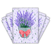 Lavender Designer Poly Mailers Shipping Envelopes Premium Printed Bags