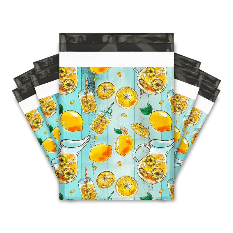 Lemonade Designer Poly Mailers Shipping Envelopes Premium Printed Bags