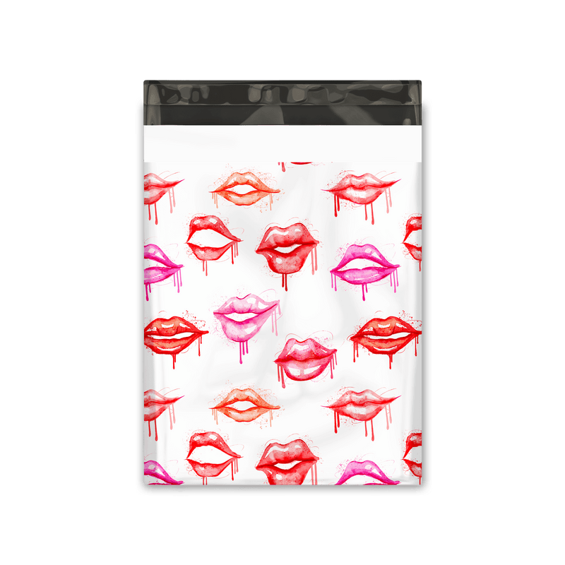 10x13 Lips Poly Mailers Shipping Envelopes Premium Printed Bags - Pro Supply Global