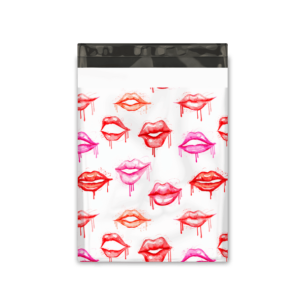 10x13 Lips Poly Mailers Shipping Envelopes Premium Printed Bags - Pro Supply Global