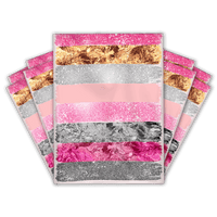 Pink Strokes Designer Poly Mailers Shipping Envelopes Premium Printed Bags