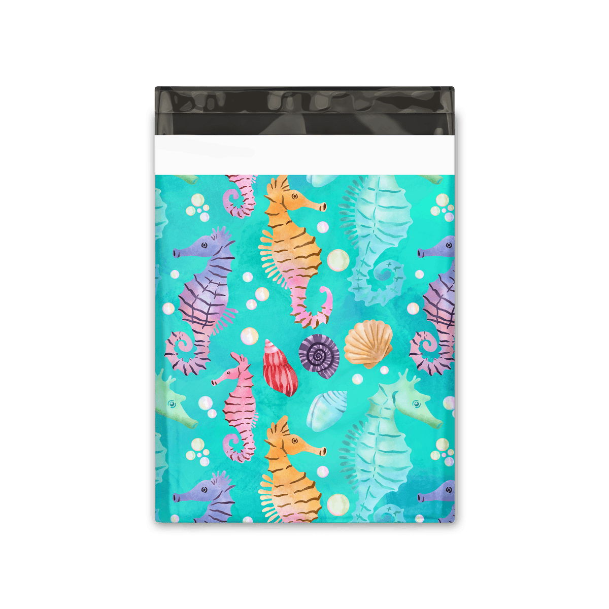 10x13 Seahorses Poly Mailers Shipping Envelopes Premium Printed Bags - Pro Supply Global