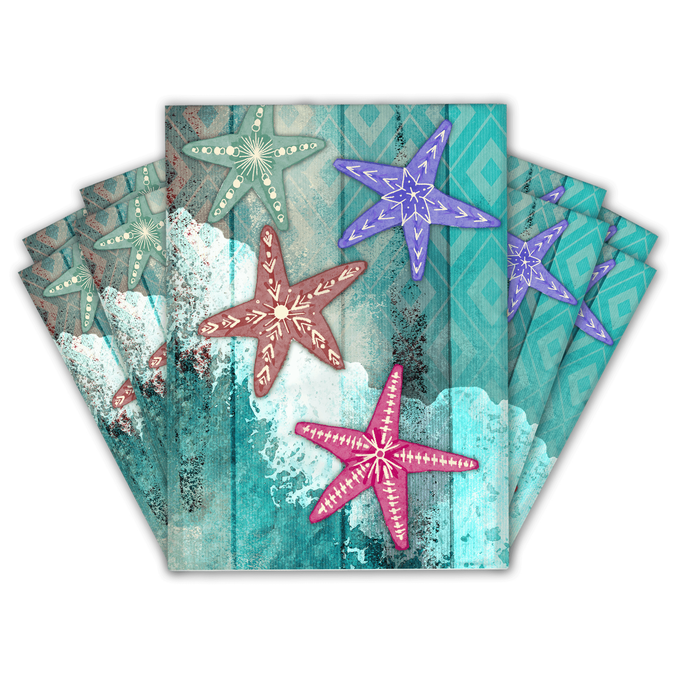 Starfish Designer Poly Mailers Shipping Envelopes Premium Printed Bags
