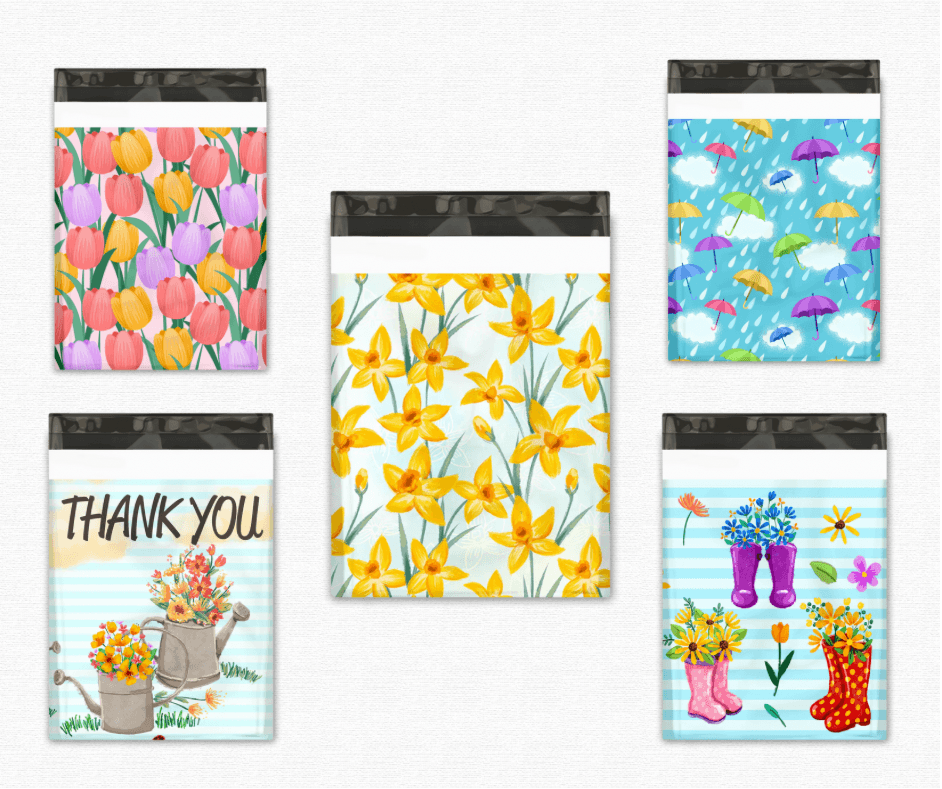 10x13 Spring Sample Pack Designer Poly Mailers - PSG