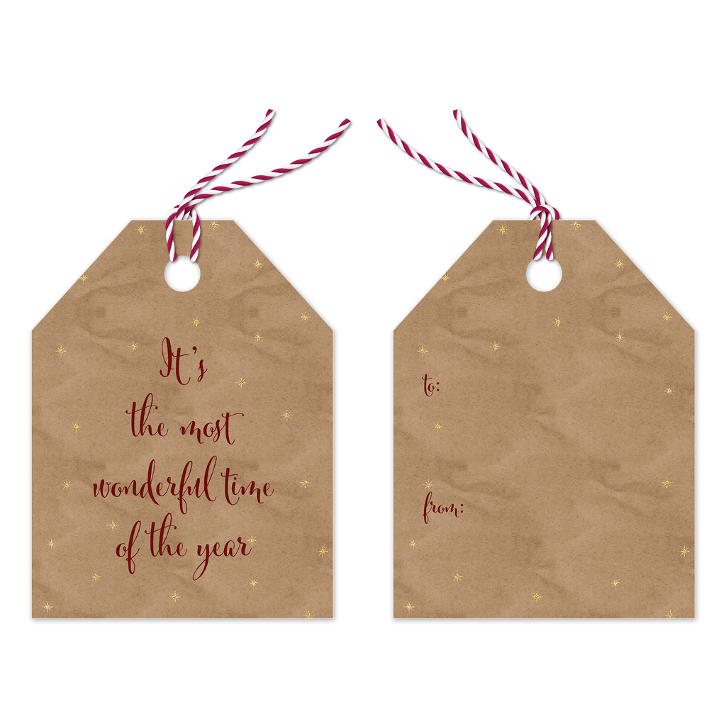 Most Wonderful Time of Year Gift Tags