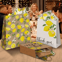Lemons Kraft Gift Bags Mixed Size Set - Pro Supply Global