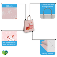 Snowflakes Kraft Gift Bags Mixed Size Set - Pro Supply Global