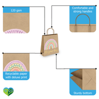 Birthday Kraft Gift Bags (10.5x8x4.5 inches) - Pro Supply Global