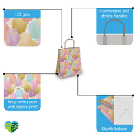 Birthday Kraft Gift Bags (10.5x8x4.5 inches) - Pro Supply Global