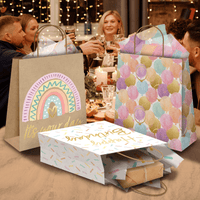 Birthday Kraft Gift Bags (10.5x8x4.5 inches) - Pro Supply Global