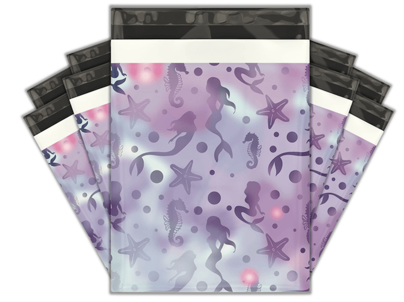 Purple Mermaid Designer Poly mailers bags Pro Supply Global