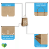Fir Trees Kraft Gift Bags Mixed Size Set - Pro Supply Global