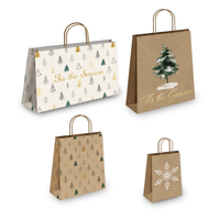 Fir Trees Kraft Gift Bags Mixed Size Set - Pro Supply Global