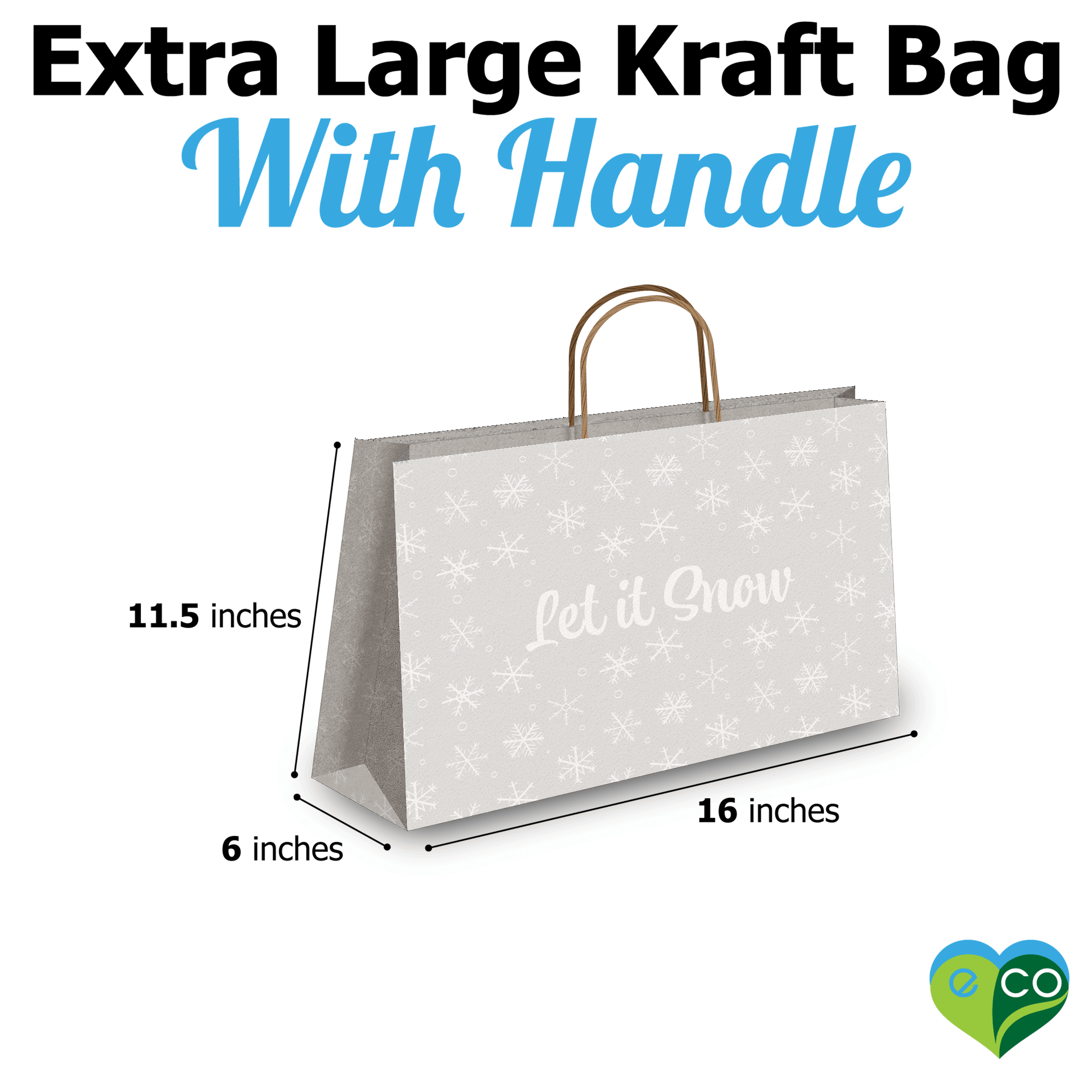 Large paper gift bags best sale with handles