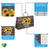 Sunflower Thank You Large Birthday Gift Bags Vogue Kraft Shopping Bags with Handles (11.5x16x6 inches) - Pro Supply Global