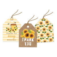 Bees & Sunflower Thank you Gift Tags Pro Supply Global