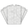 10x13 Gray Winter Snowflakes Designer Poly Mailers Shipping Envelopes Premium Printed Bags - Pro Supply Global