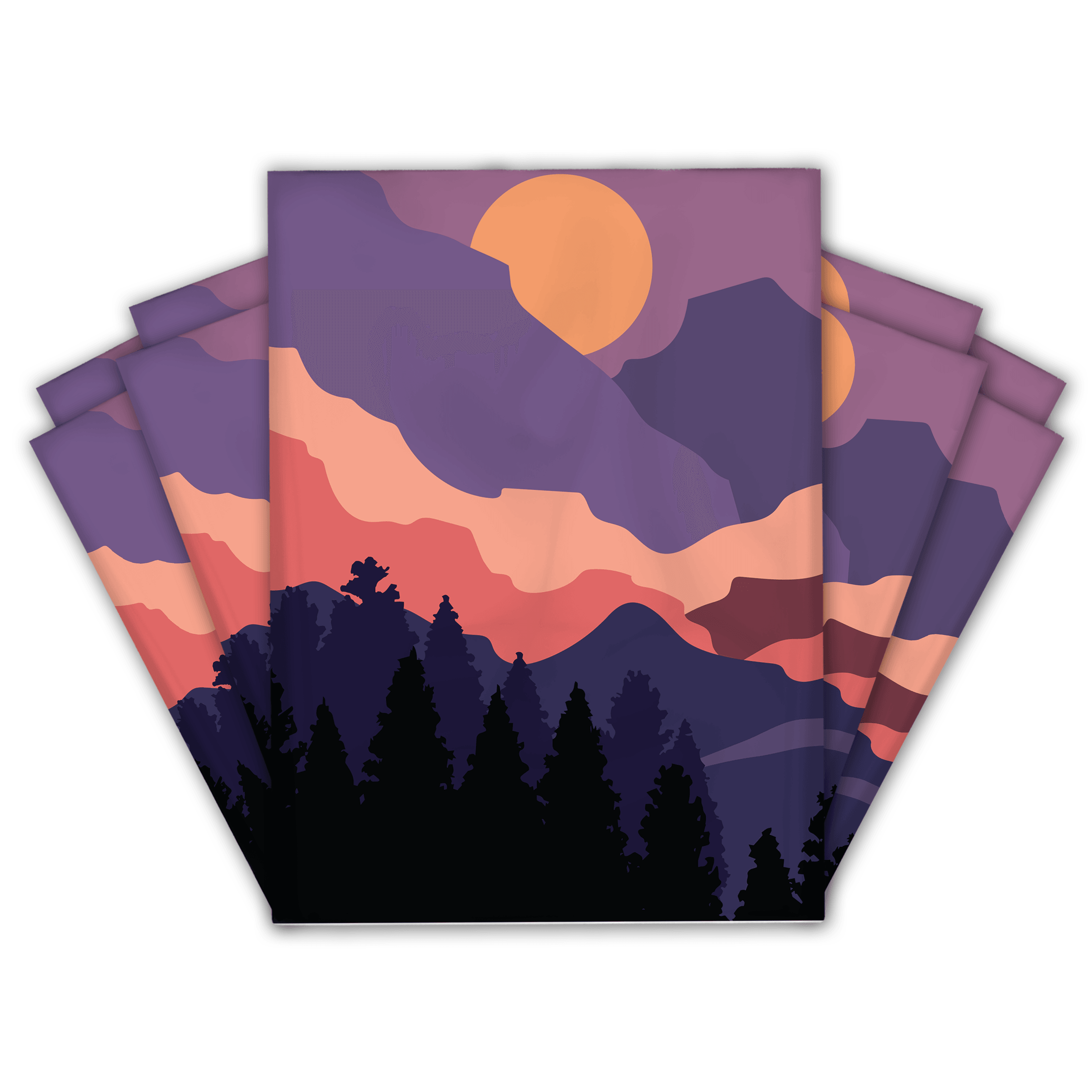 10x13 Mountain Sunset Designer Poly Mailers Shipping Envelopes Premium Printed Bags - Pro Supply Global