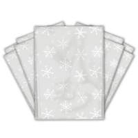 12x15" Winter Snowflake Designer Poly Mailers Shipping Envelopes Premium Printed Bags - Pro Supply Global