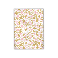 19x24" Pink and Gold Hearts Designer Poly Mailers Shipping Envelopes Premium Printed Bags - Pro Supply Global