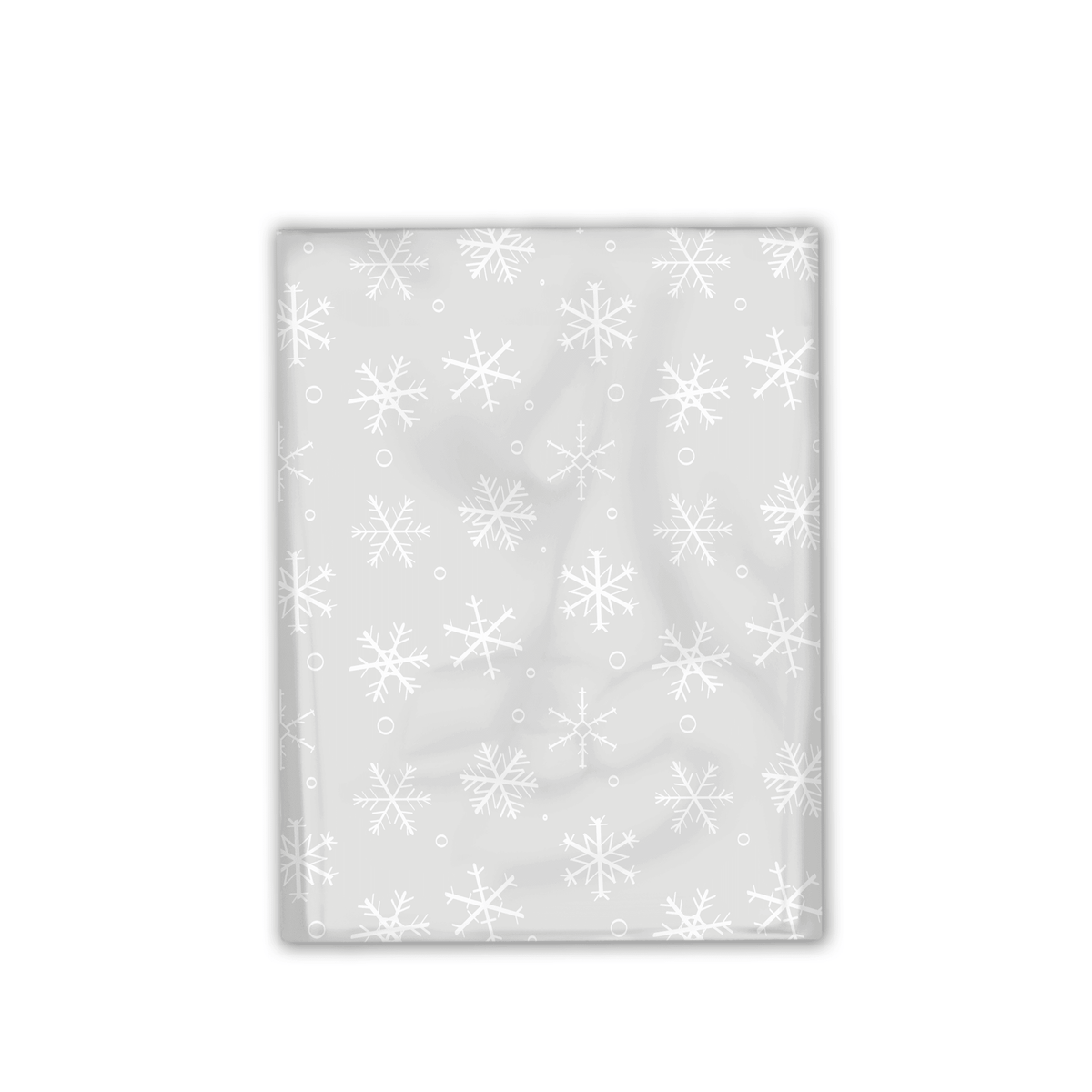 10x13 Gray Winter Snowflakes Designer Poly Mailers Shipping Envelopes Premium Printed Bags - Pro Supply Global