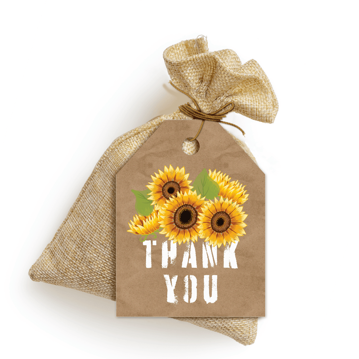 Sunflower Thank You Gift Tags - Pro Supply Global